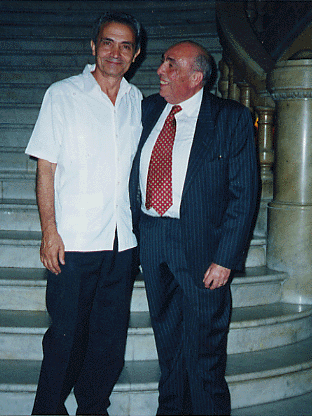 Basilio Catania and Domenico Capolongo at the Tacón theater in Havana