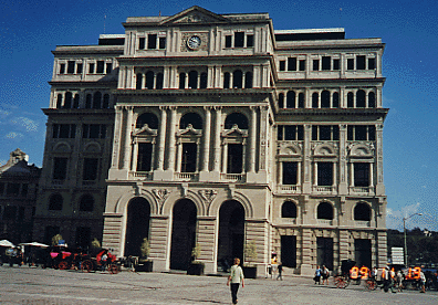 La Lonja del Comercio in Havana, where the exhibition took place.